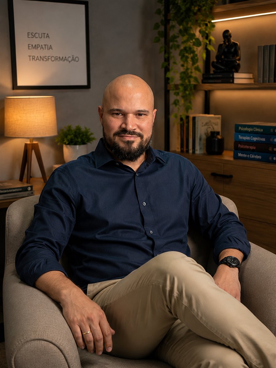 Philipe Candido no consultório da PróSer
